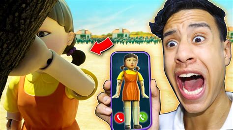 لعبة مسلسل الحبار اتصلت على Calling Squid Game 🙅‍♀️📞 Youtube