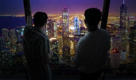 View from 360 CHICAGO - night view, sunset view, TILT view, CloudBar view