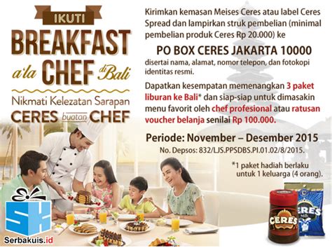 Undian Ceres Berhadiah 3 Paket Liburan Ke Bali Voucher