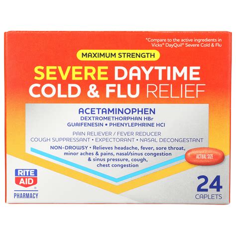 Rite Aid Maximum Strength Severe Daytime Cold And Flu Relief