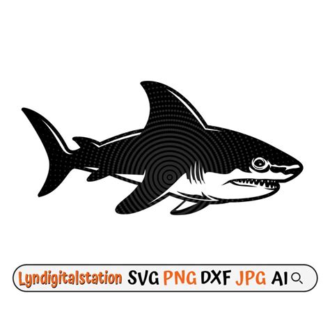 Shark Svg Whale Shark Clipart Aquatic Life Cut File Ocean Life Stencil Marine Life Shirt Design ...