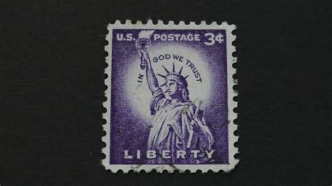 Postage Stamp Usa Statue Of Liberty Price 3 Cents Youtube