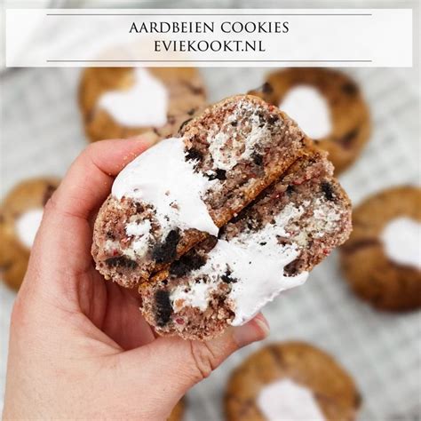 Aardbeien Cookies Met Oreo S Eviekookt Recept Aardbeien