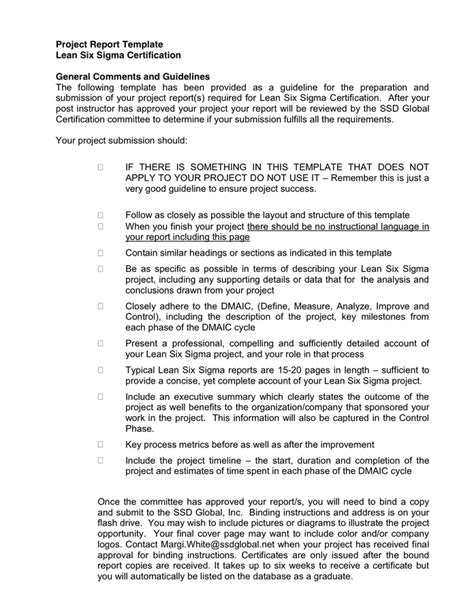 project report template   documents   word  excel