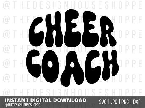 Cheer Coach Svg Cheerleading Svg Cheer Vibes Cheer Trainer Etsy