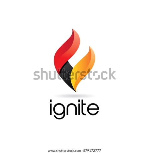 Abstract Ignite Fire Logo Sign Symbol Stock Vector (Royalty Free) 579172777