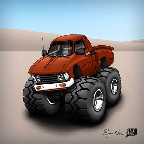 Best Hot Rod Pickup Trucks Cartoon Art Images On Pinterest