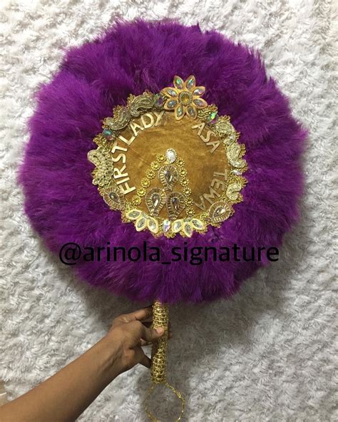 Handfans Aso Oke Veil On Instagram Custom Made Magenta With Gold