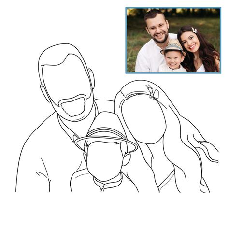 Drawing Illustration Art Collectibles Digital Wedding Portrait