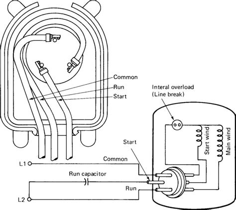 Single Phase Motor Wiring Diagram With Capacitor Headcontrolsystem