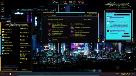 Windows Cyberpunk Theme Theme Cyberpunk Mass Effect Citadel Windows