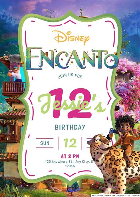 Free Encanto Birthday Canva Templates 13 Download Hundreds Free Printable Birthday