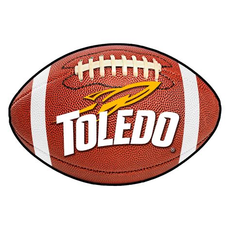 FanMats® 3348 - "Football" NCAA University of Toledo 1.8' x 2.8' Oval ...