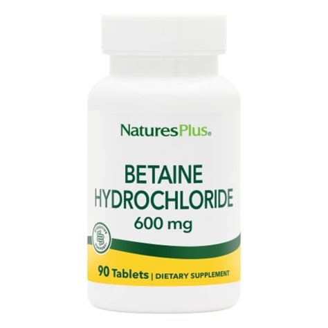 Natures Plus Betaine Hydrochloride Tablets Mg Ct Frys Food