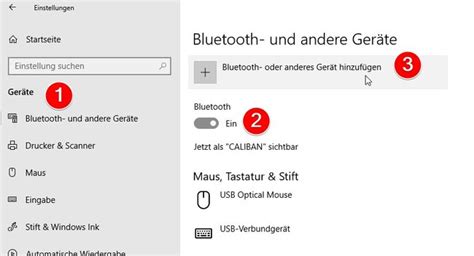 Windows 10 Bluetooth aktivieren Geräte verbinden