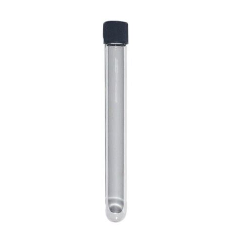 Culture Test Tube Premium Borosilicate Glass Round Bottom Screw Cap