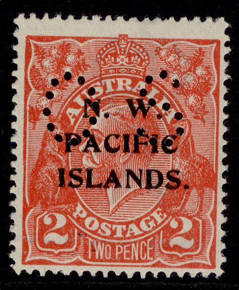 AUSTRALIA New Guinea GV SG O19 2d Rose Scarlet NH MINT Cat 350