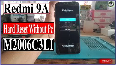 Redmi 9a Hard Reset Pattern Unlock 2023 How To Reset Redmi 9a Gsm Rakib