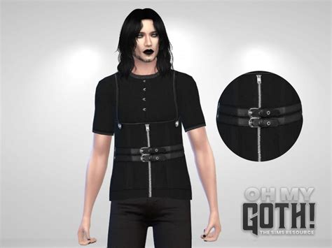 The Sims Resource Oh My Goth Modern Gothic Top The Sims Sims