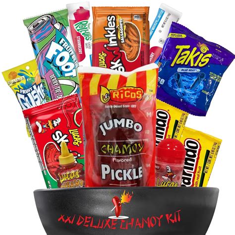 Chamoy Pickle Kit With Blue Takis Tiktok Candy Trending