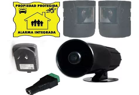 Kit Alarma Exterior Barrera Infrarroja Sirena perimetral Envío gratis