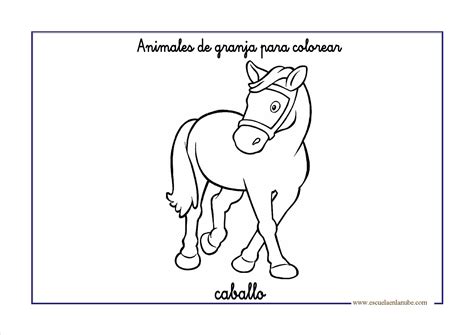 Dibujos para colorear: Animales de granja