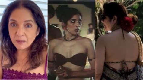 Neena Gupta Video In Black Strappy Nighty Dress Neena Gupta At 63 Video