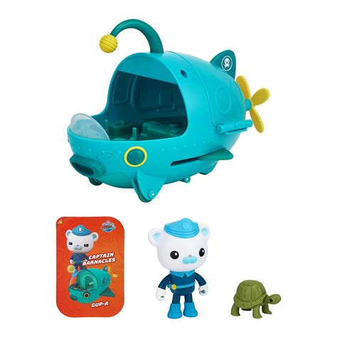 Octonauts Gup A Vehicle Wind Up Submarine With Captain Barnacles Angler