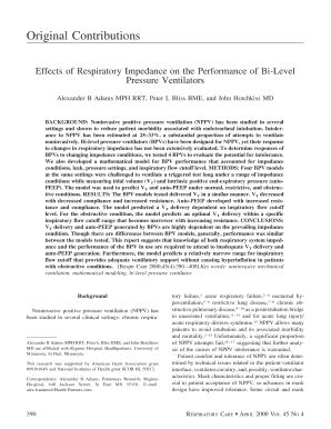 Fillable Online Aarc Effects Of Respiratory Impedance On The