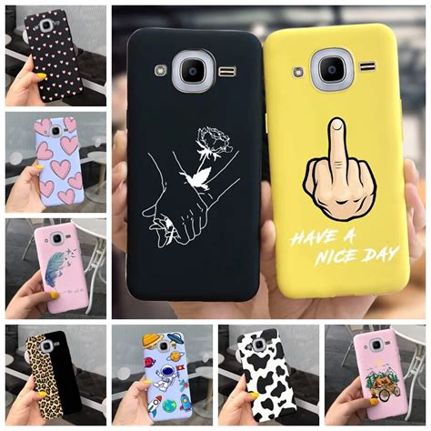 For Samsung Galaxy J2 Pro Case Fashion Love Heart Soft Cover For Samsung J2 2016 J210