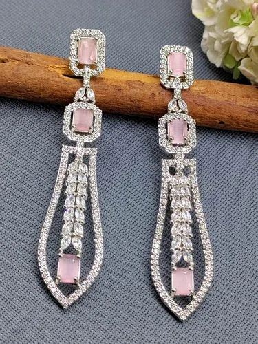 American Diamond Earring Sku 729 C 1 at Rs 440 00 अमरकन डयमड