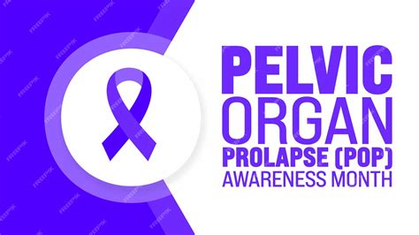 Premium Vector June Is Pelvic Organ Prolapse Pop Awareness Month