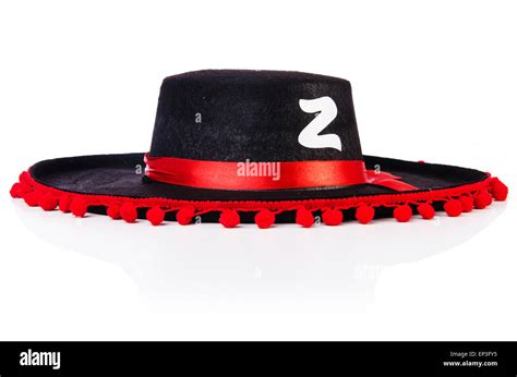 Black sombrero hat isolated on the white Stock Photo - Alamy