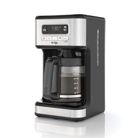 Mr Coffee 14 Cup Dark Stainless Programmable Coffee Maker