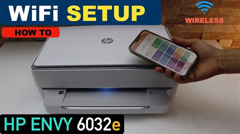 Hp Envy 6032e Wifi Setup Connect To Wireless Network Youtube