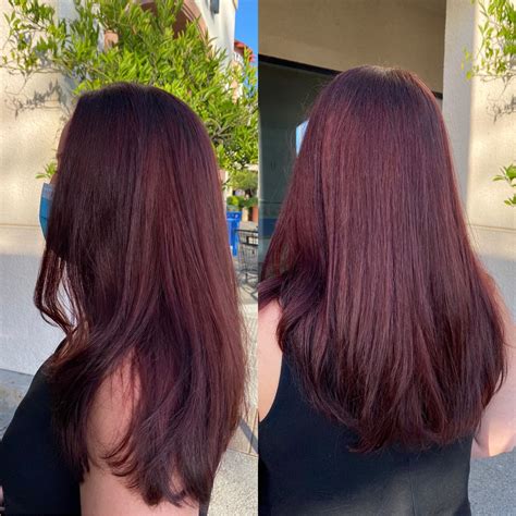 Dark cherry red hair – Artofit