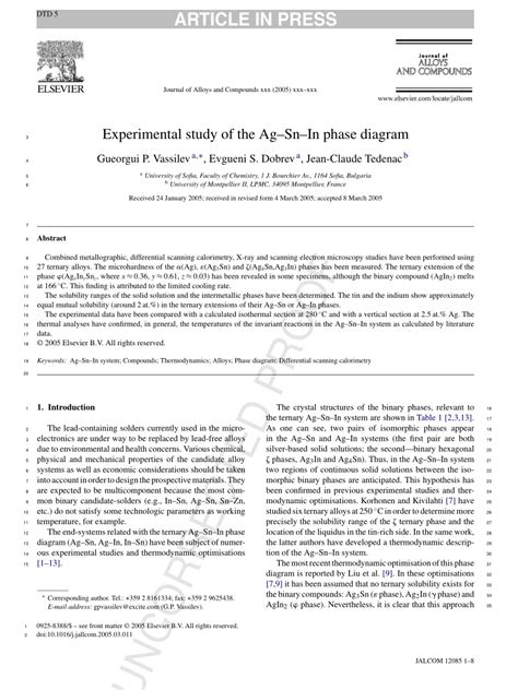 Ag Sn Phase Diagram