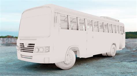 Kerala Private Bus 3d Modeling On Behance