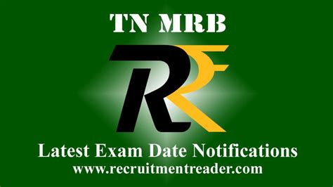 Tn Mrb Exam Dates 2023 For Upcoming Exams Recruitment Reader