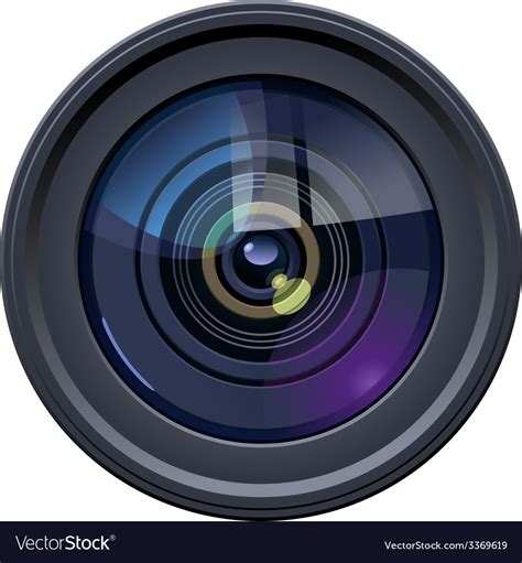 Camera lens Royalty Free Vector Image - VectorStock