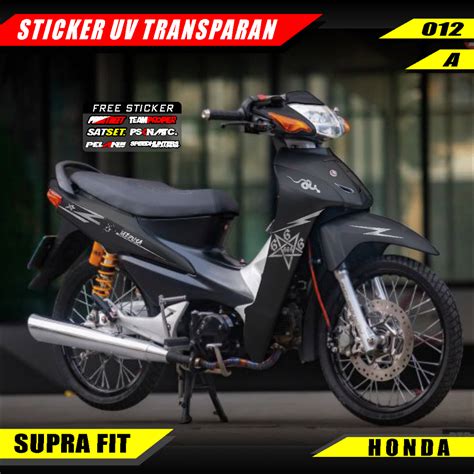 Jual Striping Transparan Uv Supra Fit Desain Medusa Simpel Variasi List