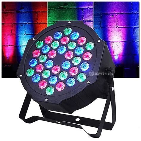 Canh O De Led Refletor Jogo De Luz Leds W Rgbw E Strobo P Palco