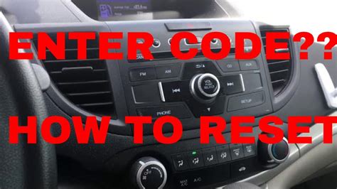 Honda Radio Code In Owners Manual