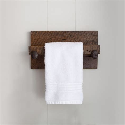 Hand Towel Holder Rustic Towel Rack With Industrial Railroad - Etsy