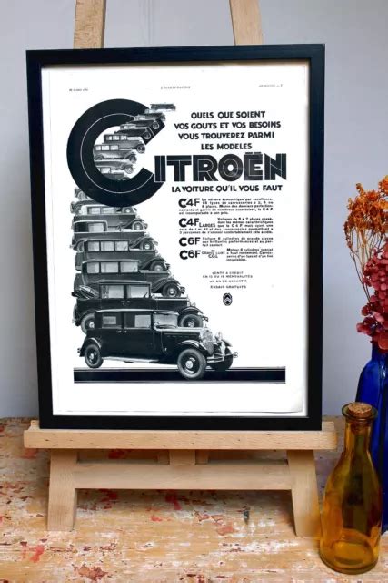 Citro N Voiture Ancienne Affiche Originale Vintage Publicit Eur