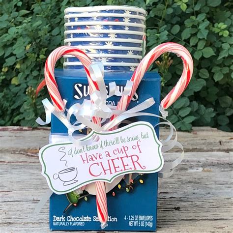 Hot Cocoa Holiday GIft Idea Have A Cup Of Cheer Printable Neighbor