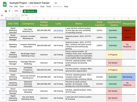 Lesson How To Track Job Applications Applied Digital Skills