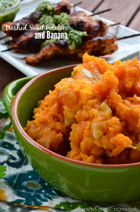 Mashed Sweet Potatoes and Banana