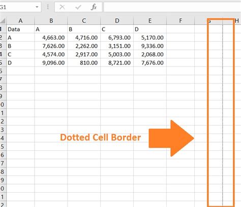 Removing Dotted Lines In Excel