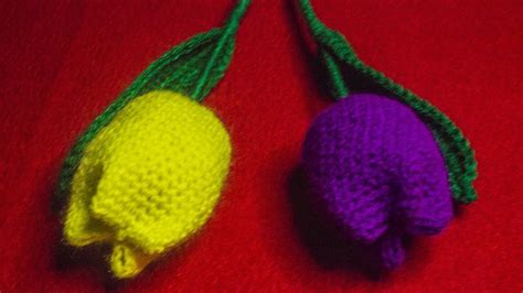 Tejido A Crochet Tulipanes Con Elsa Wool Crafts Youtube